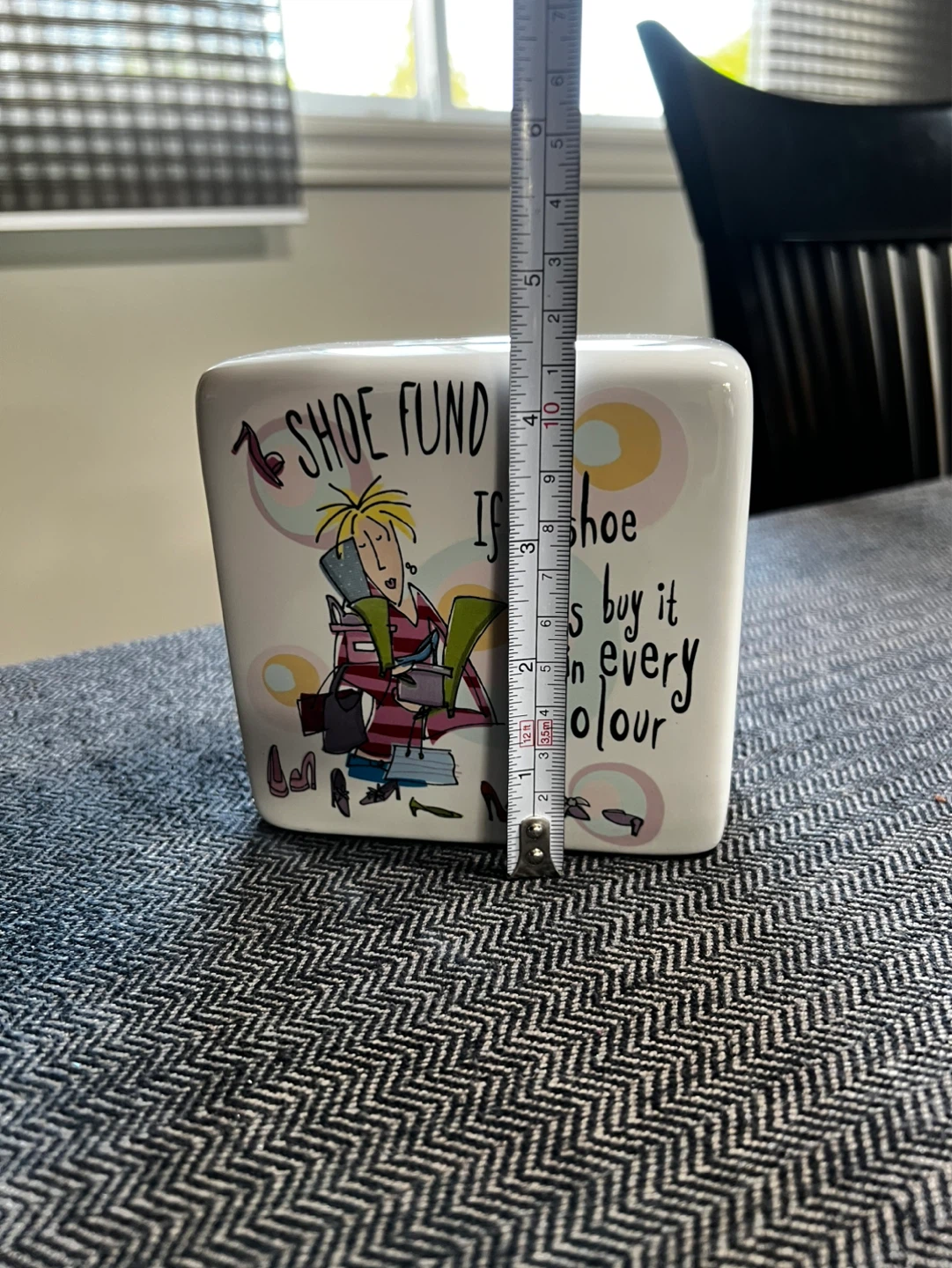 Born to Shop Ceramic "Shoe Fund" Piggy Bank - photo 4