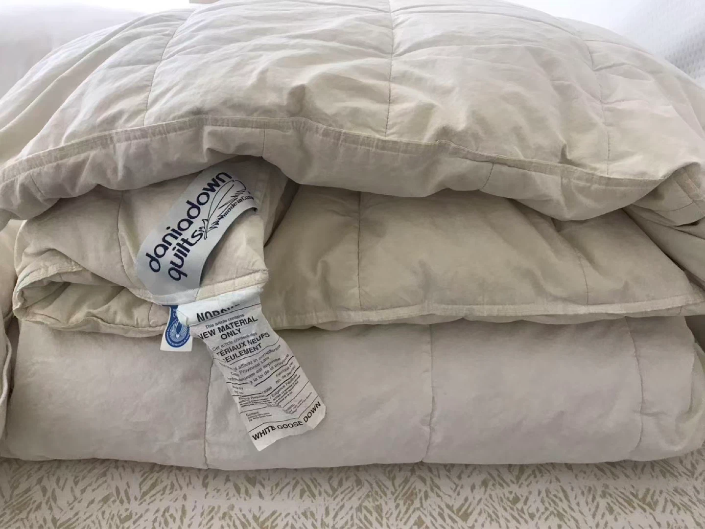 DaniaDown Quilts White Goose Down Duvet ce