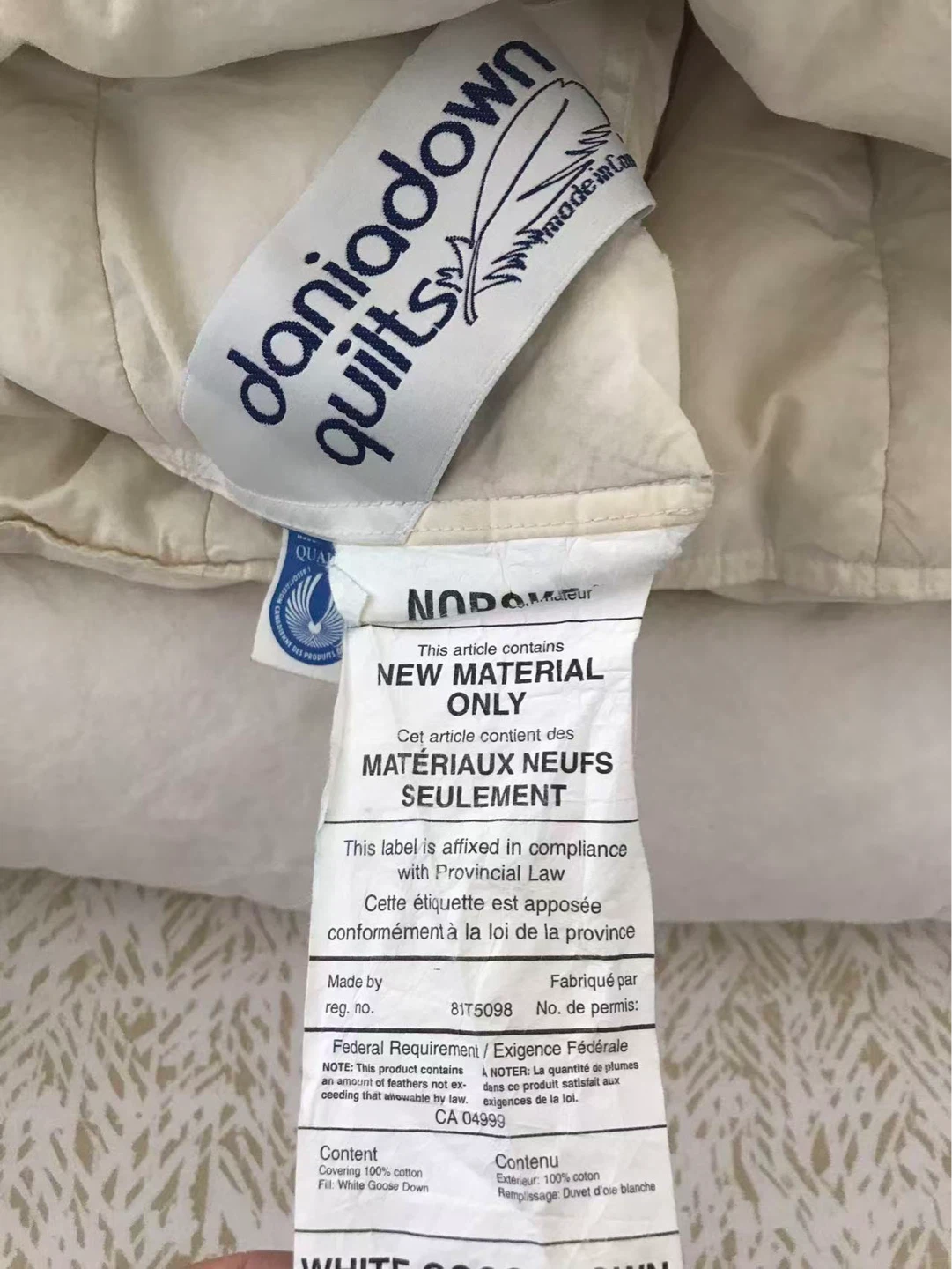DaniaDown Quilts White Goose Down Duvet ce - photo 2