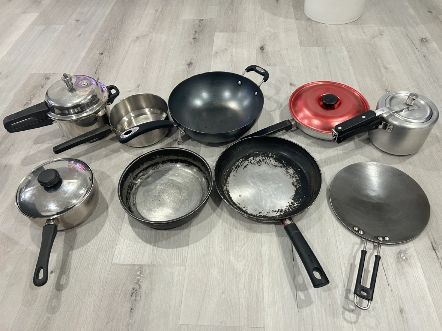 Assorted Kitchen Utensils and Cookware Set