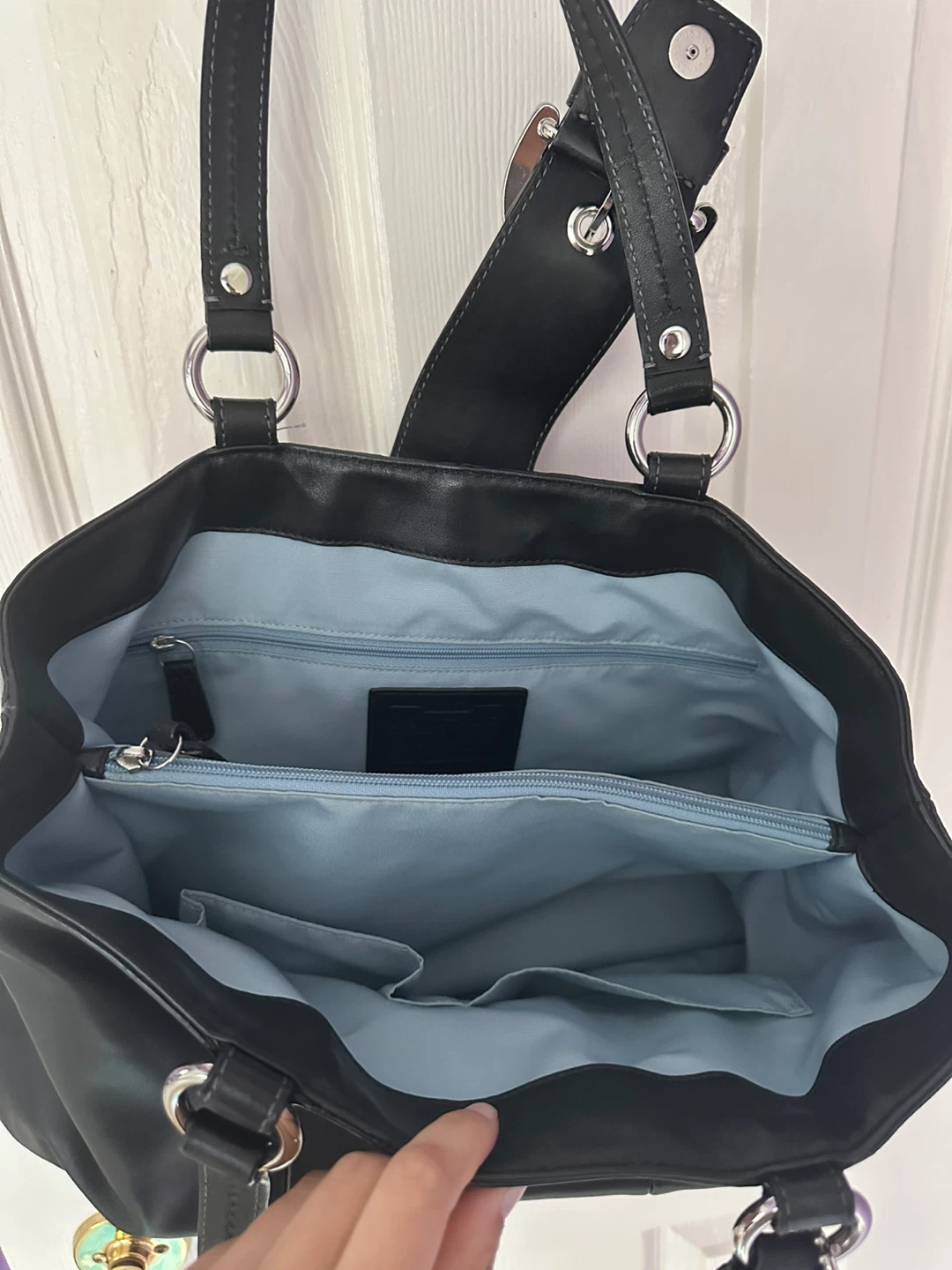 Coach Black Soho East West Leather Tote Bag - photo 2