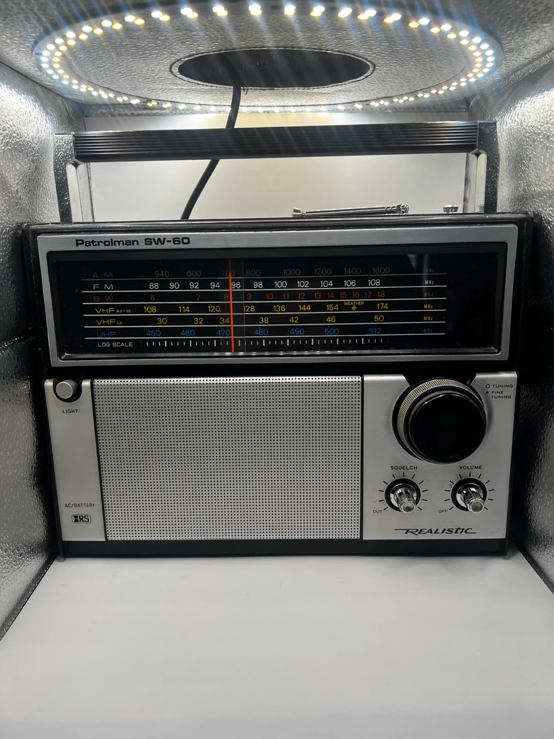 Realistic Patrolman SW-60 Model vintage radio