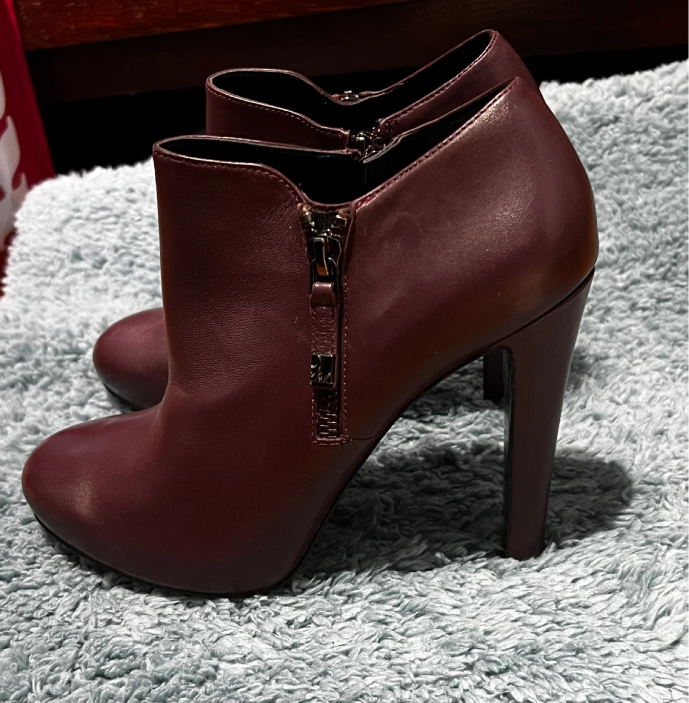 Nine West Burgundy Heeled Booties - photo 2