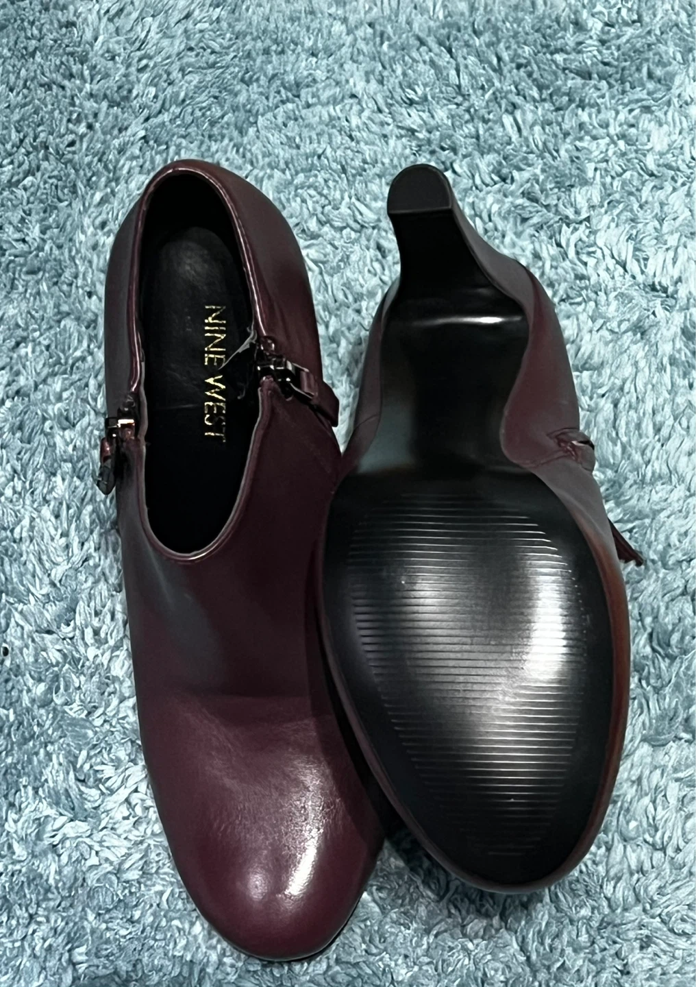 Nine West Burgundy Heeled Booties - photo 3