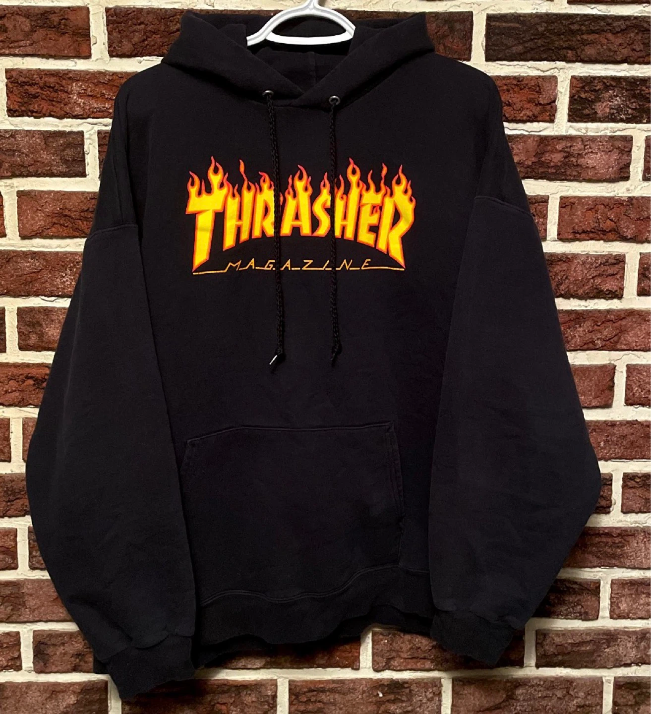 Thrasher Magazine Flame Logo Hoodie - Size Small