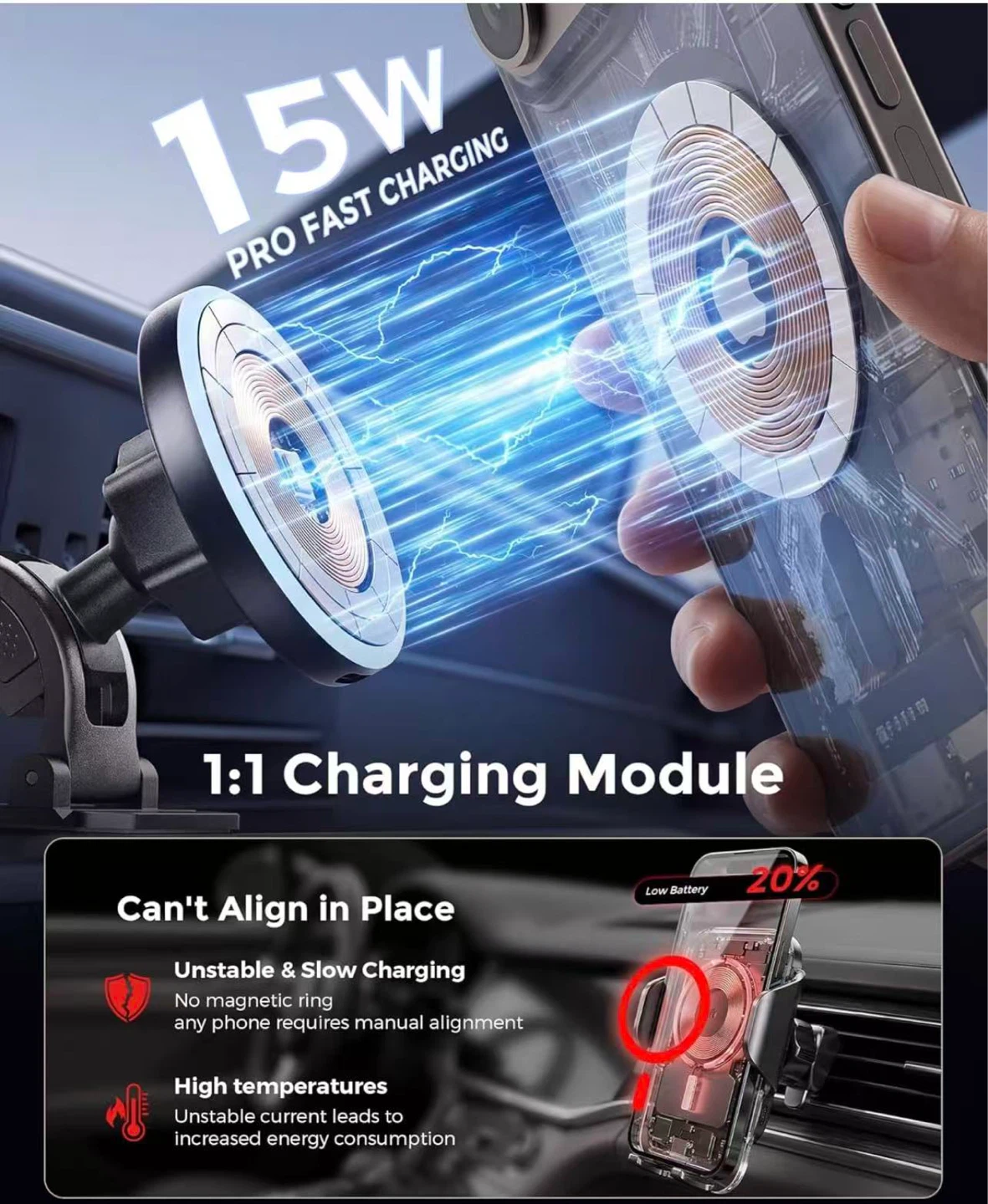 2-in-1 MagSafe Car Mount Charger - photo 4
