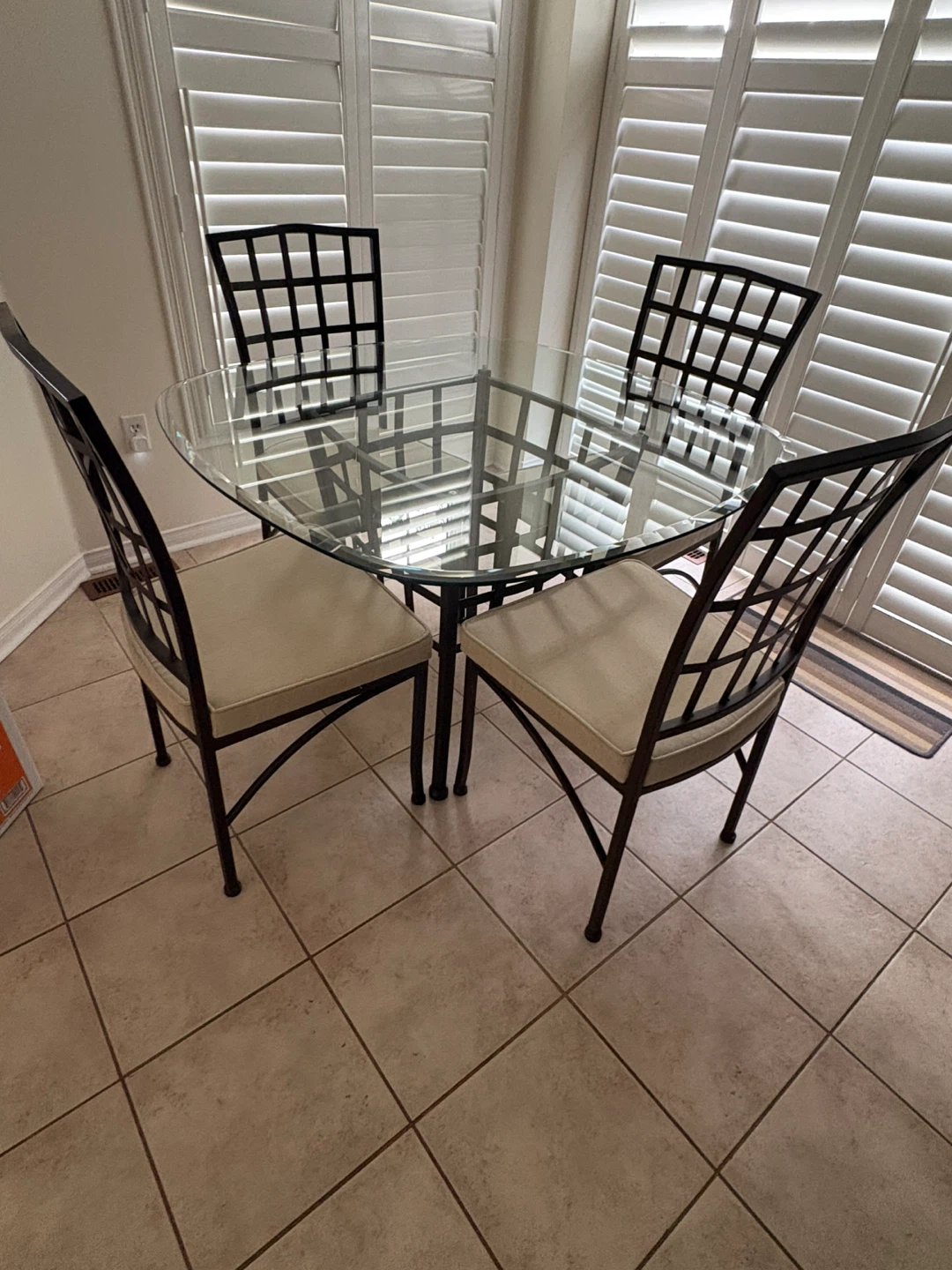 Glass Top Dining Table Set with 4 Chairs - photo 4