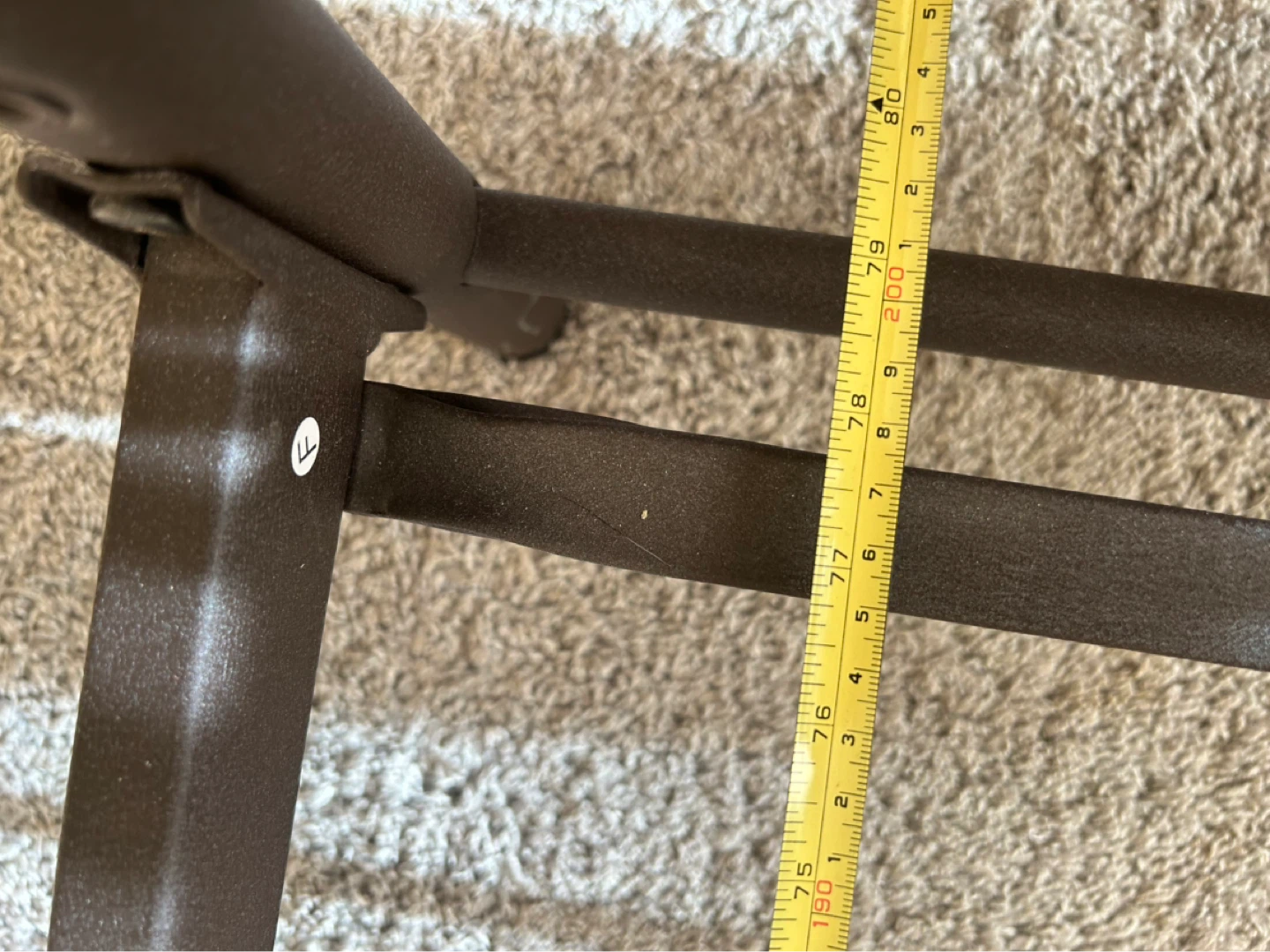 Dark Brown Metal Bed Frame with Mattress - photo 5