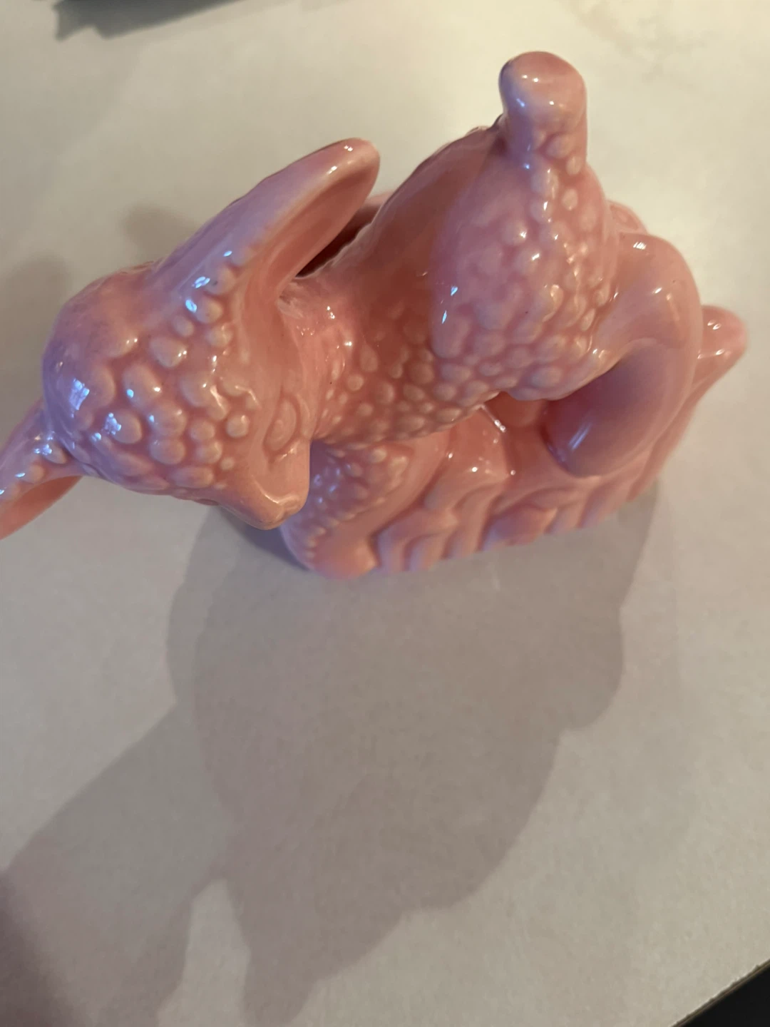 Pink Ceramic Lamb Planter - photo 3
