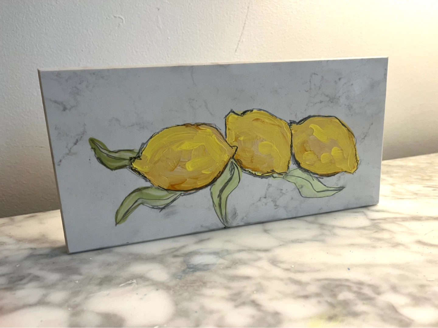 Still life on Polished Stone block
