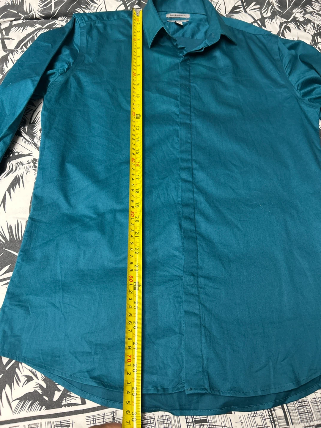 Le Château Teal Button-Up Shirt - Size M - photo 5