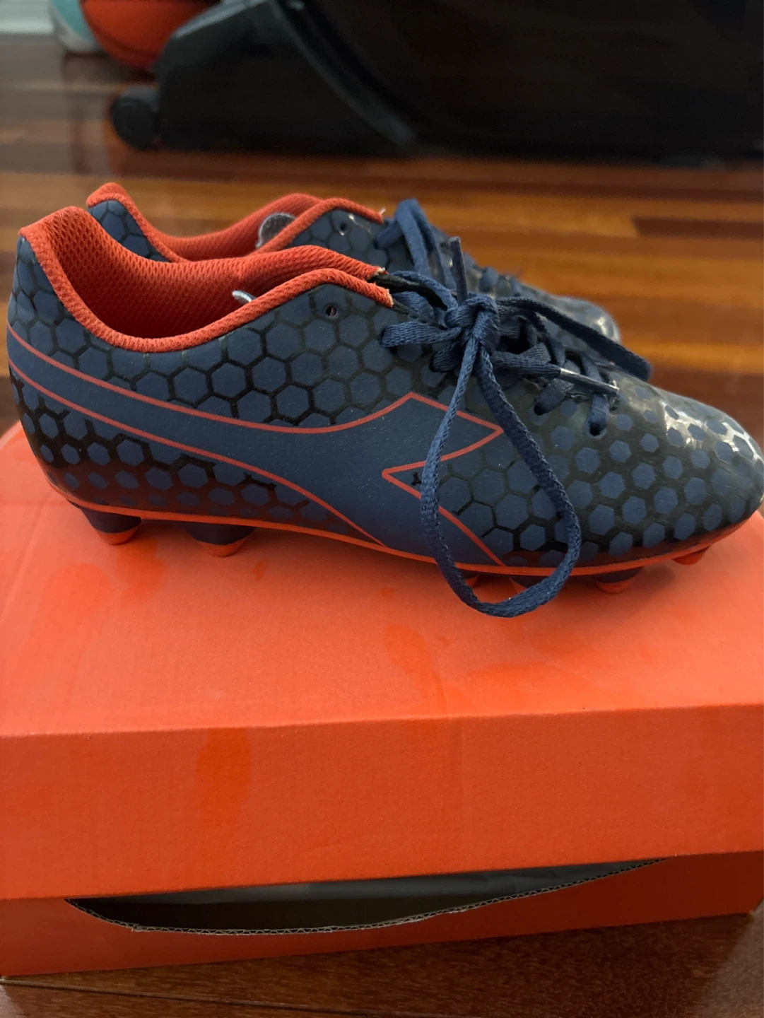 Diadora Soccer Cleats - Blue/Orange