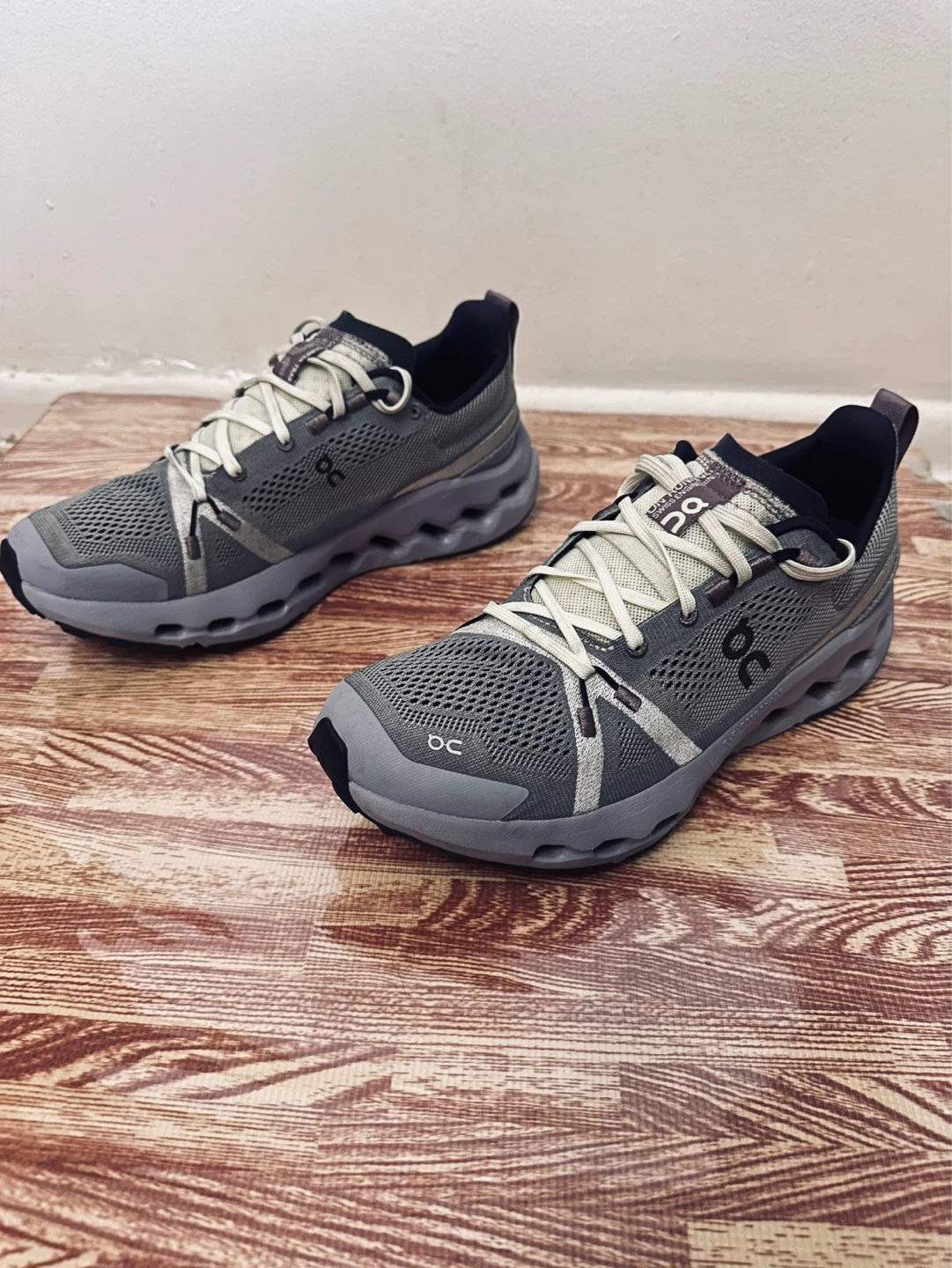 On Cloudsurfer Trail Running Shoes - Grey/Cream Size 10.5 W/ 9M - photo 3