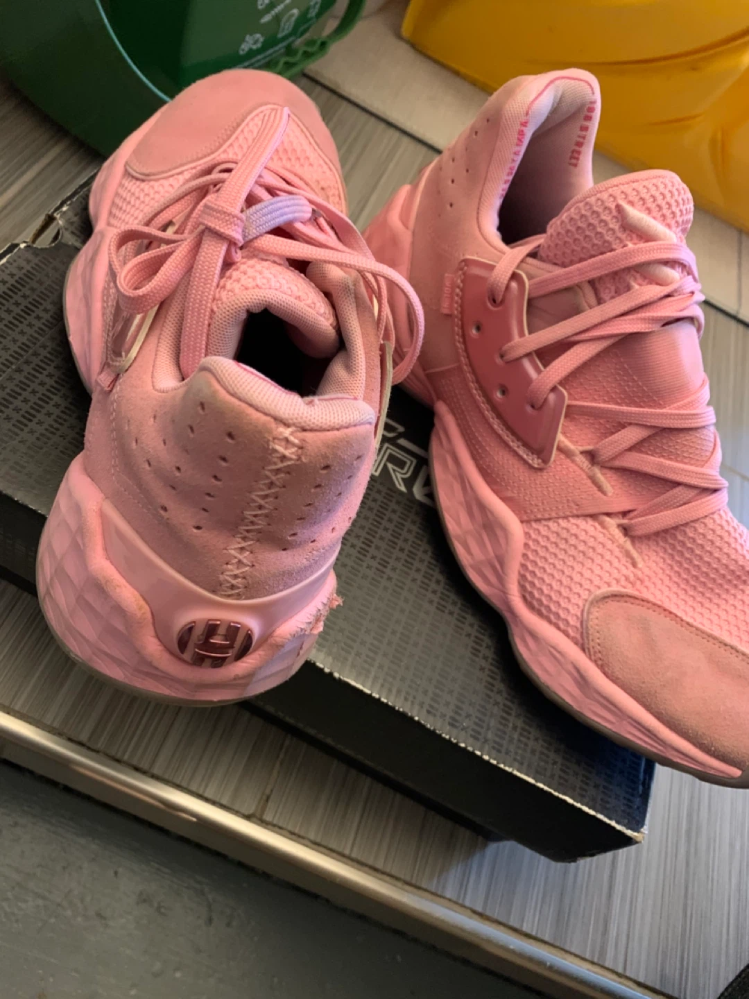 Adidas Harden Vol. 4 Pink Basketball Shoes - photo 3