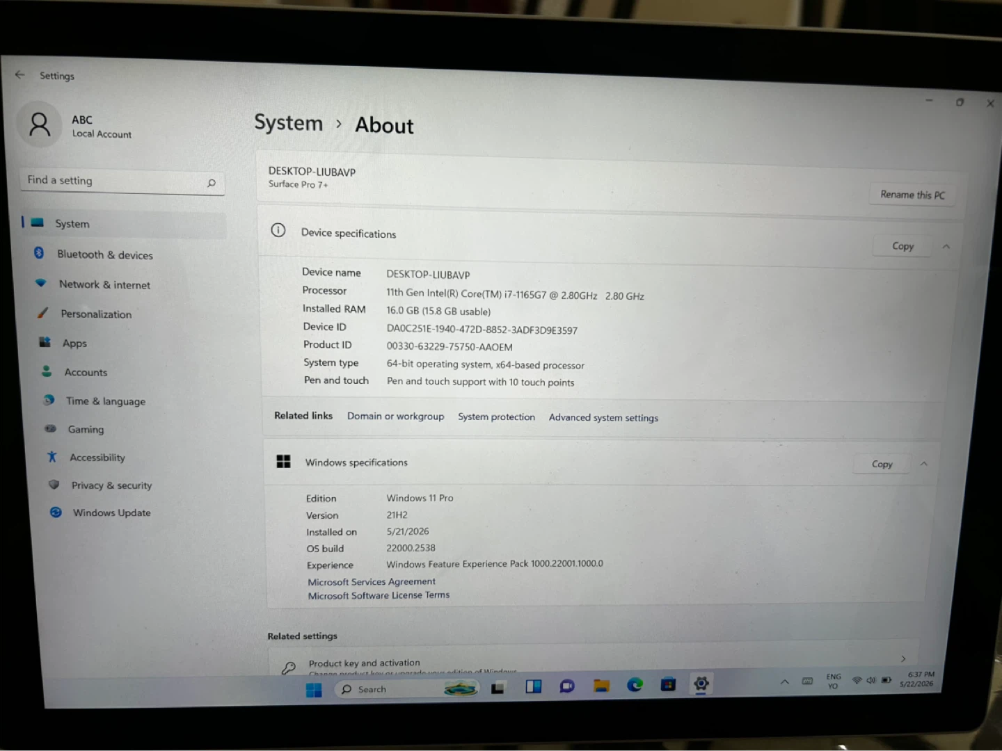 Microsoft Surface Pro 7+ - photo 3