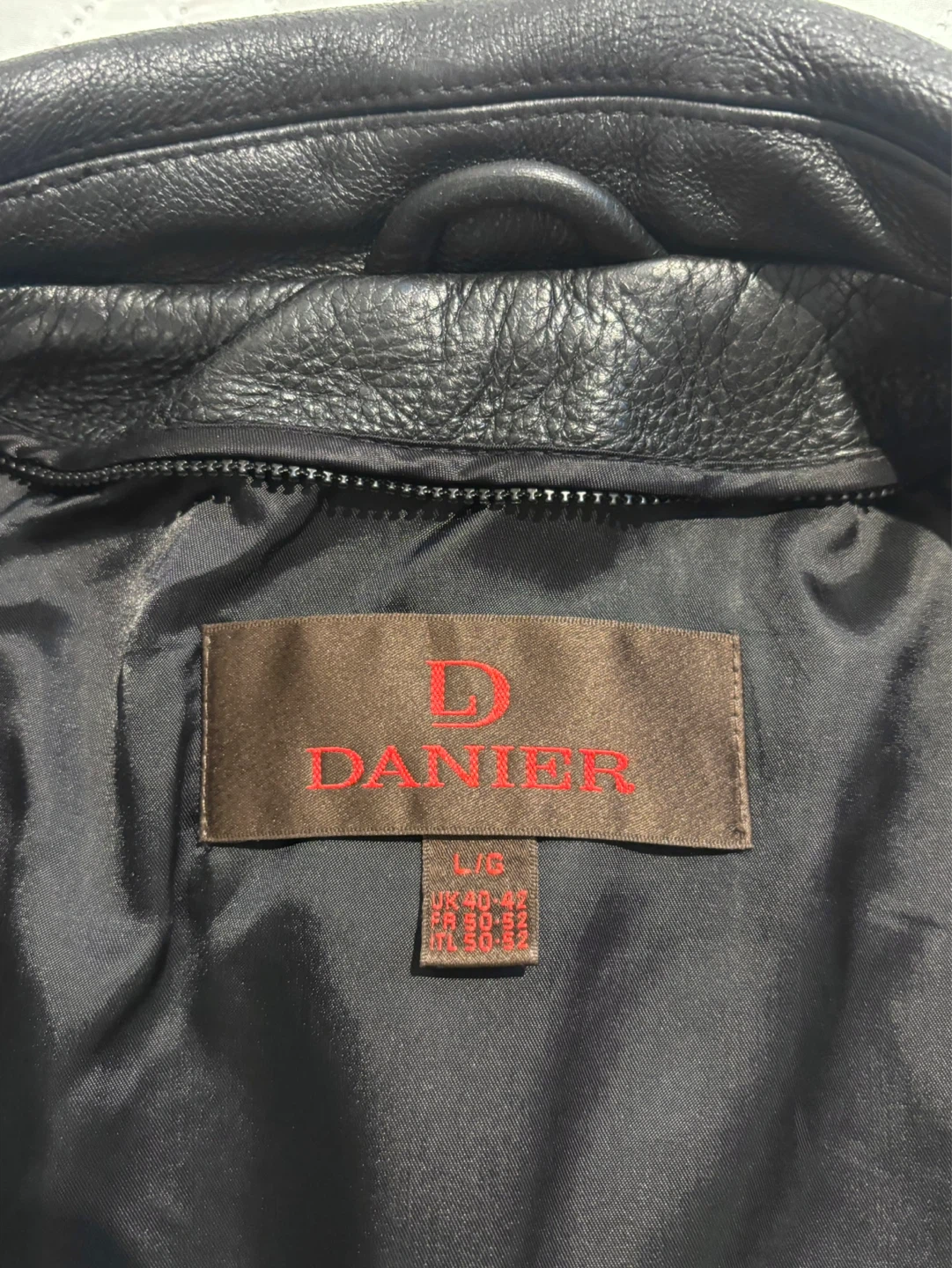 Leather Jacket Men's Large DANIER - photo 5