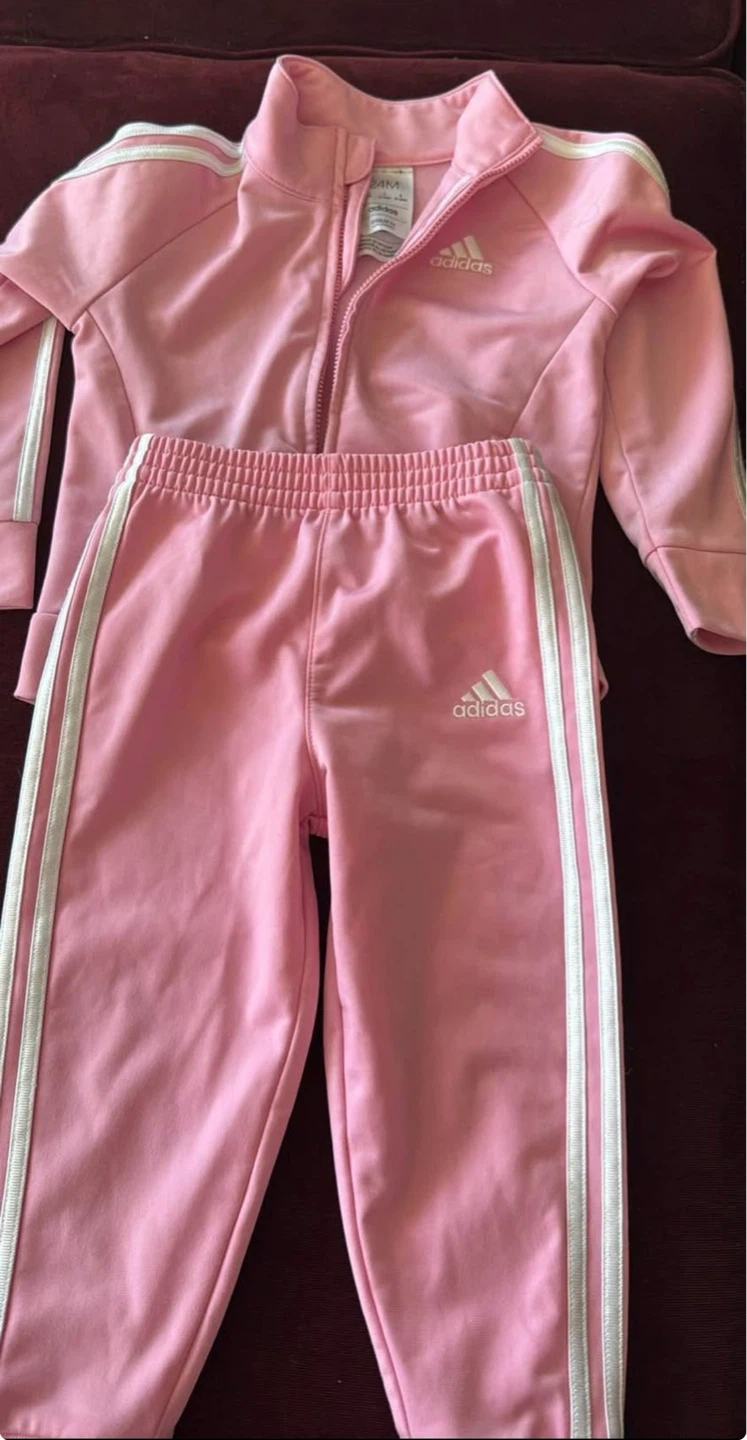 Adidas Pink Tracksuit Set - 24M