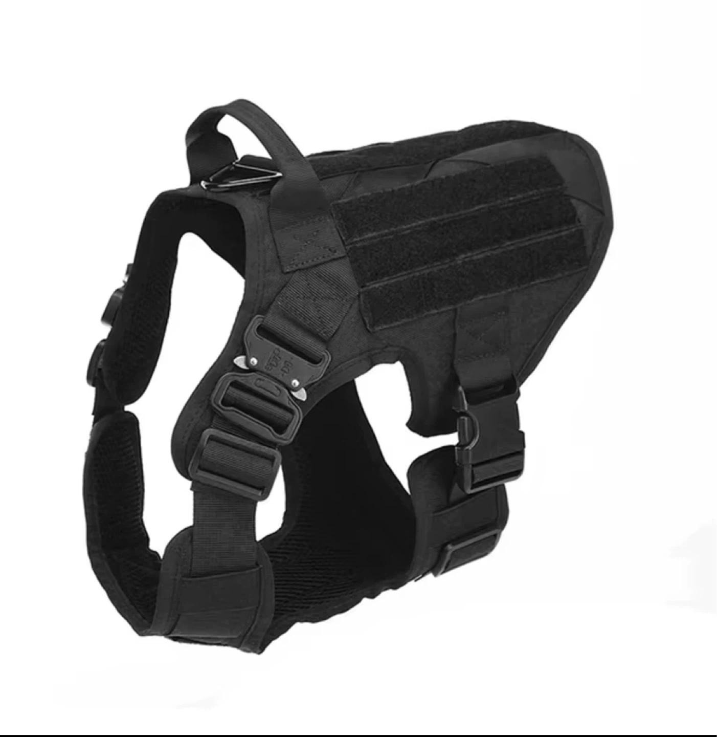 Black Tactical Dog Harness
