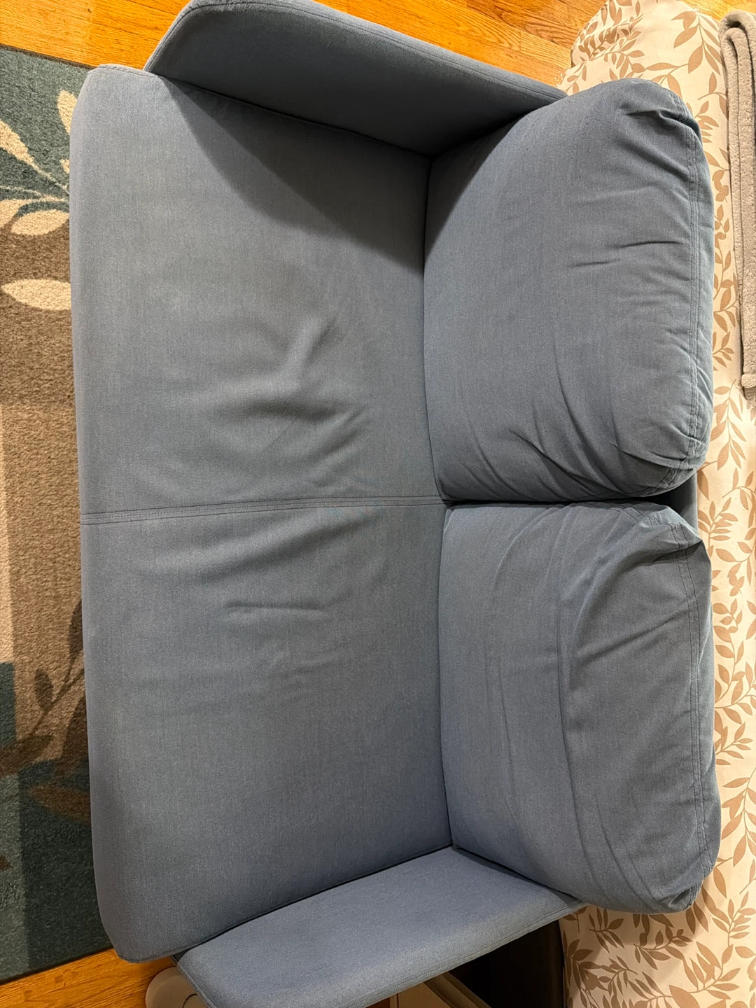 Blue Two-Seater Sofa