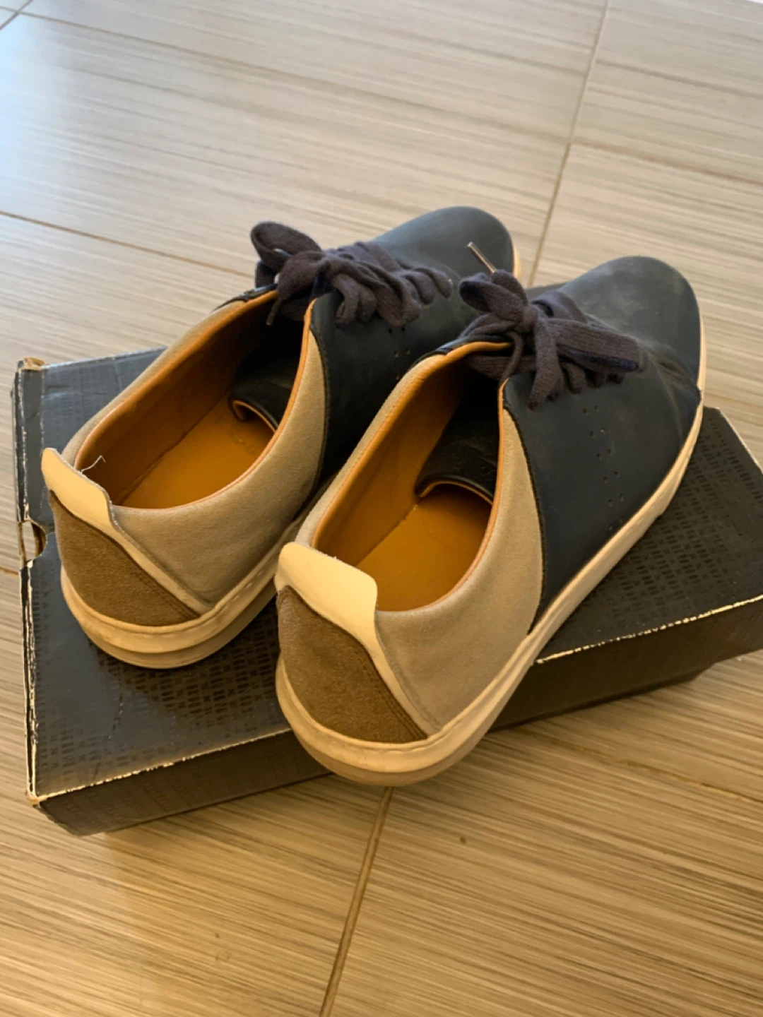Perry Ellis Men's Blue and Grey Sneakers - photo 2