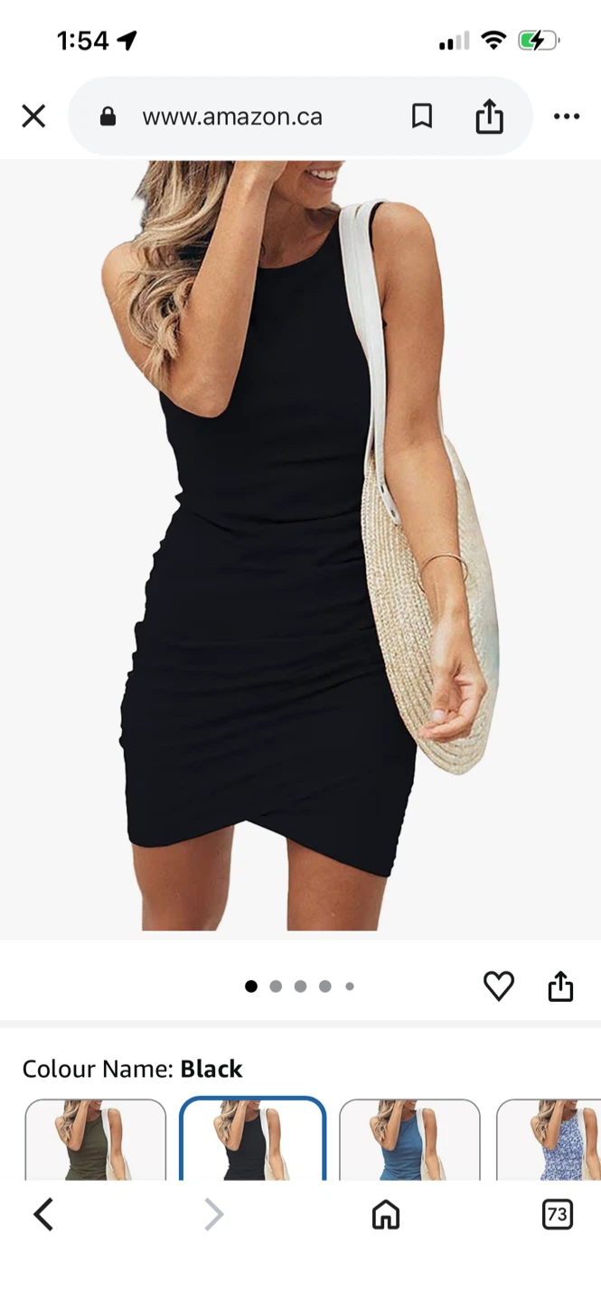 WNEEDU Women's Ruched Bodycon Mini black Dress size small