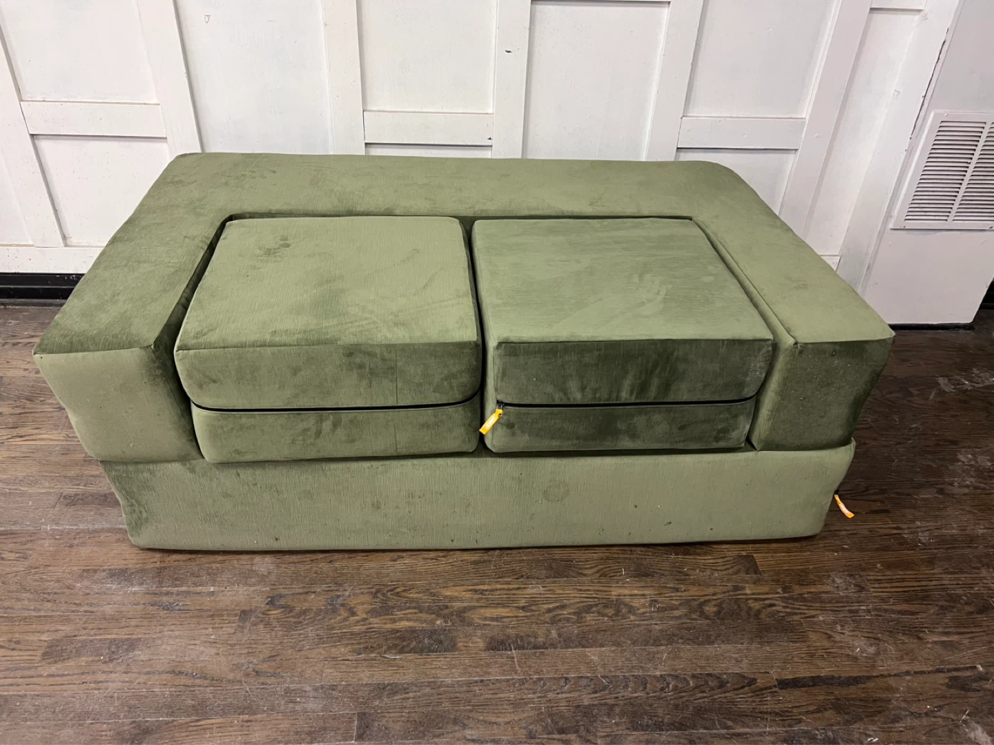 Modular Sectional Sofa - Olive Green Velvet - photo 2