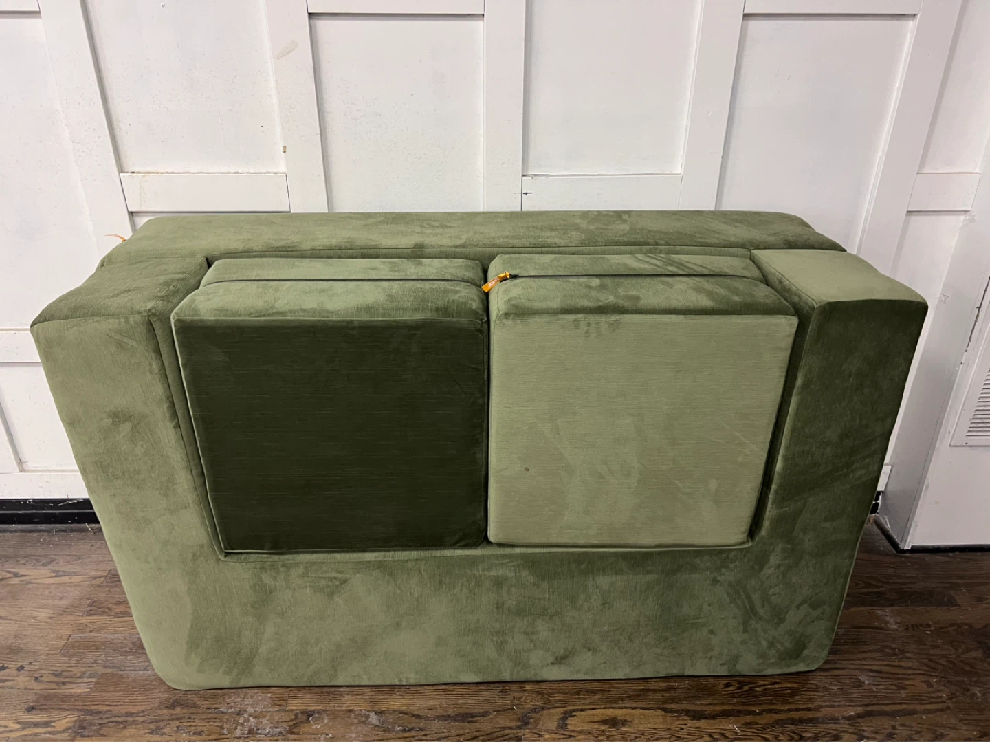 Modular Sectional Sofa - Olive Green Velvet - photo 4