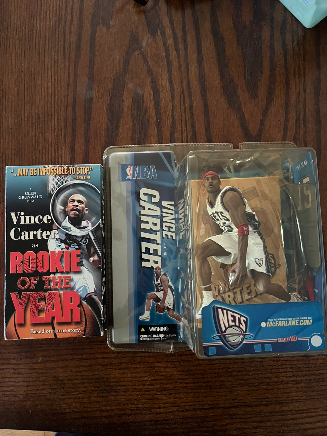 Vince Carter VHS & McFarlane NBA Action Figure