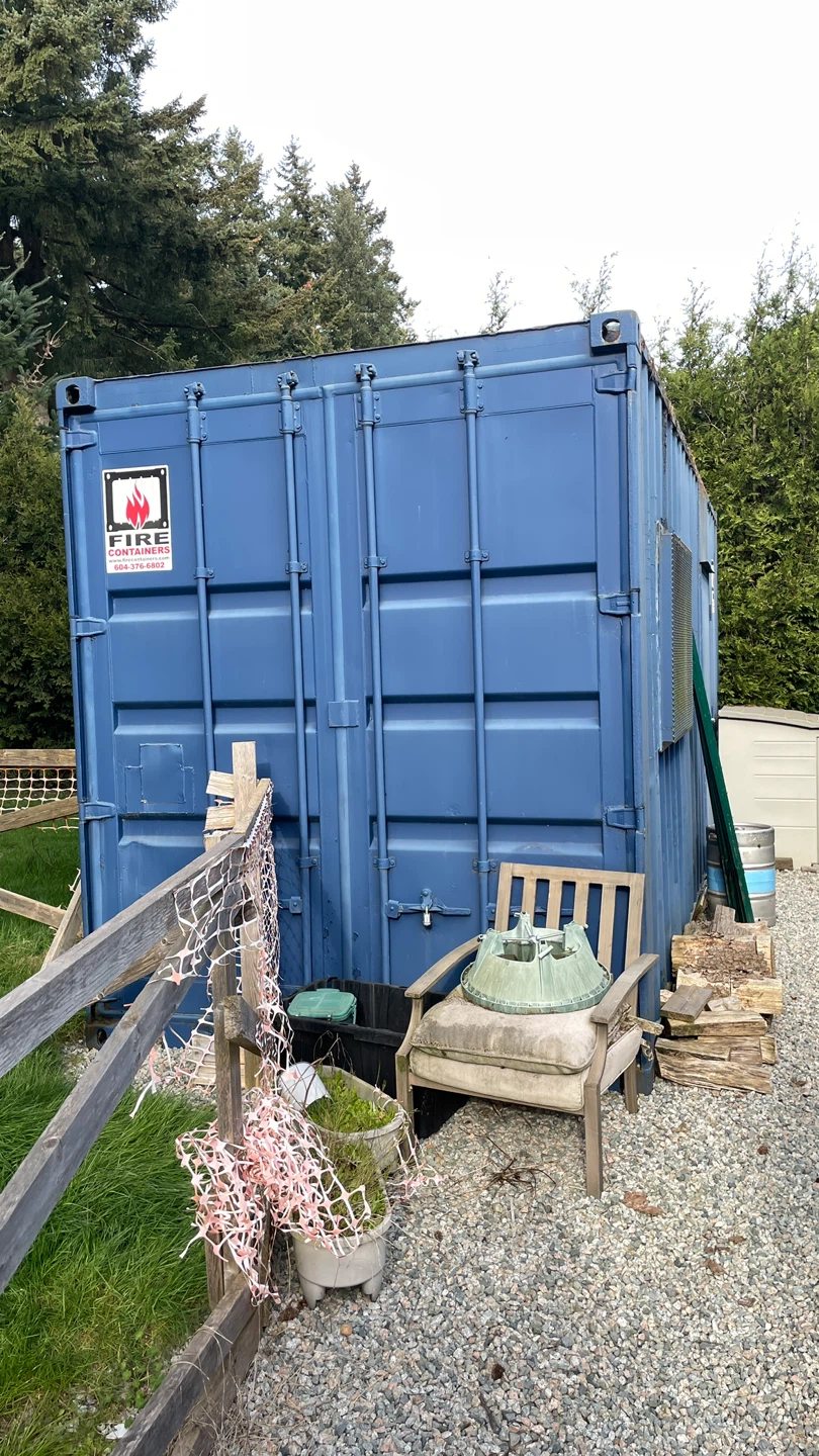 Blue Shipping Container
