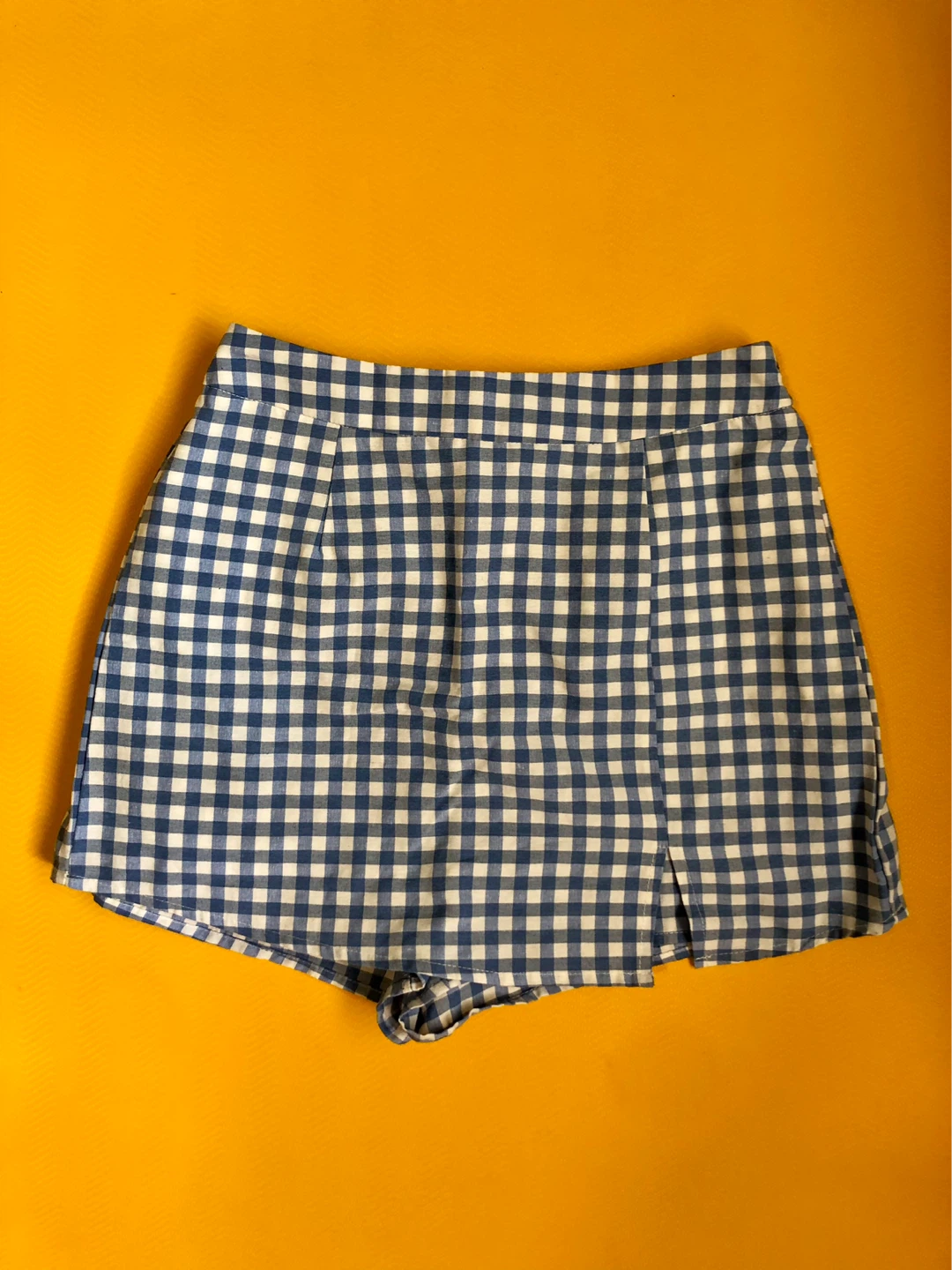 High waisted gingham skort!