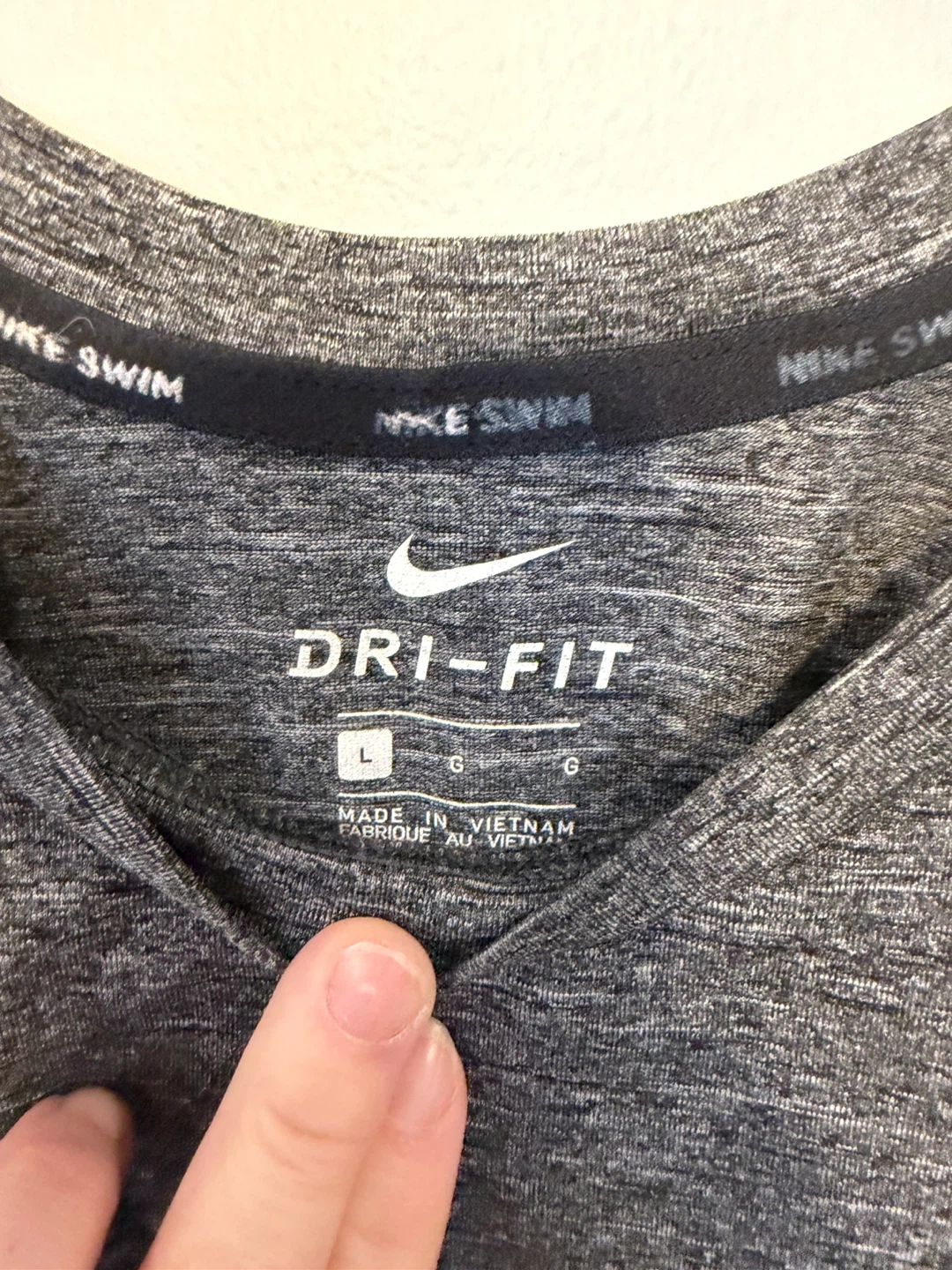 Men’s Nike Dri-FIT Long Sleeve Athletic Shirt - Grey - Size L - photo 2