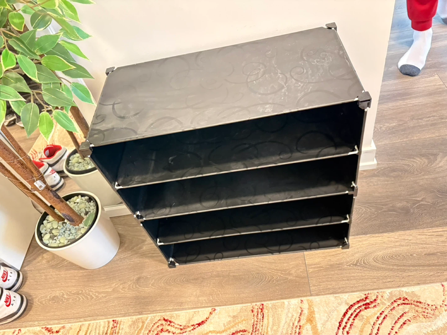 Grey 5-Tier Shoe Rack Organizer - photo 2