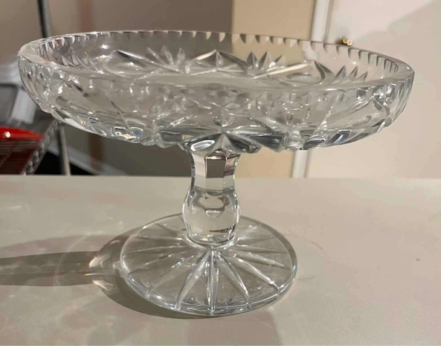 Crystal Pedestal Fruit Bowl