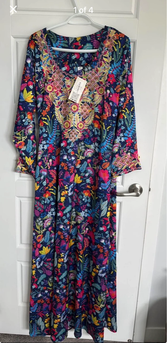 Women's Embroidered Maxi Dress
