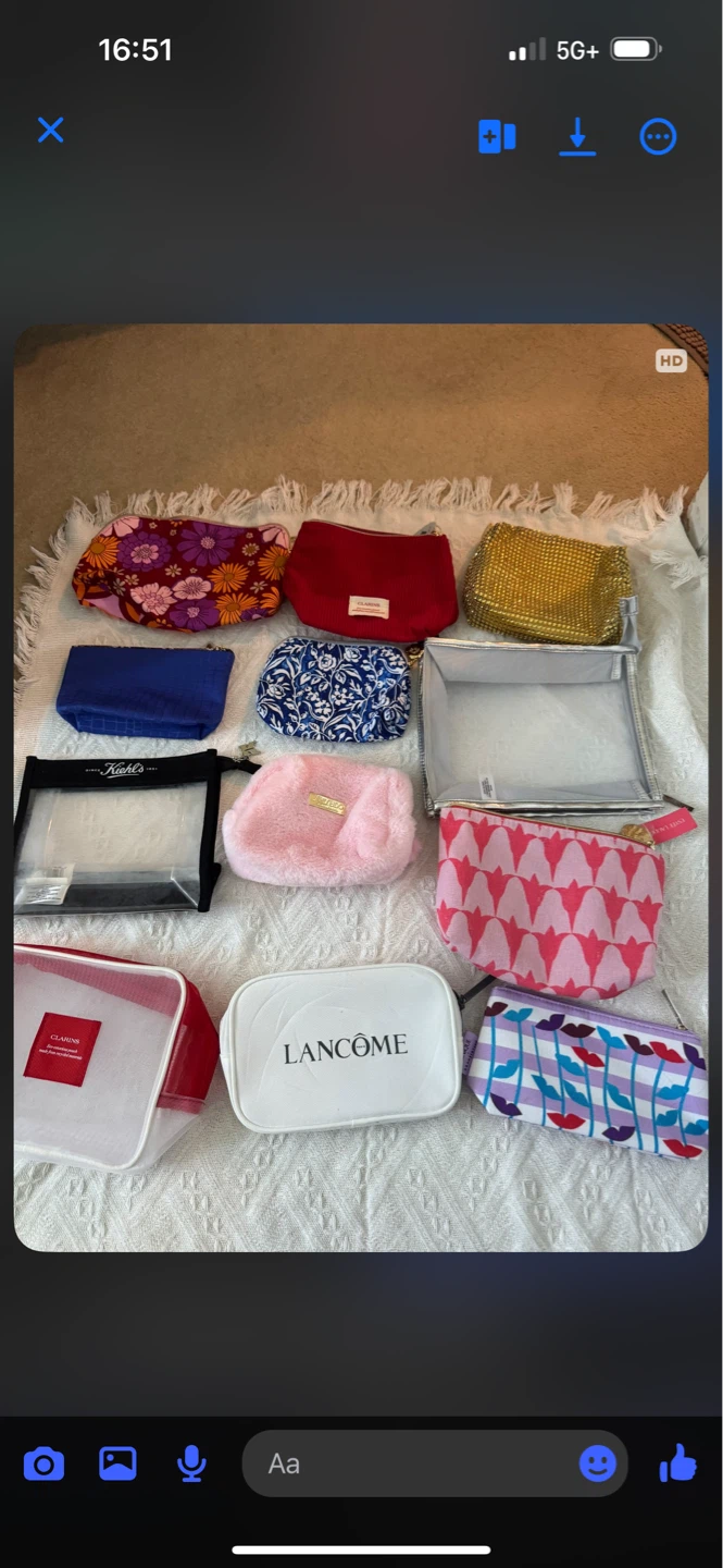 Assorted Cosmetic Bags & Pouches