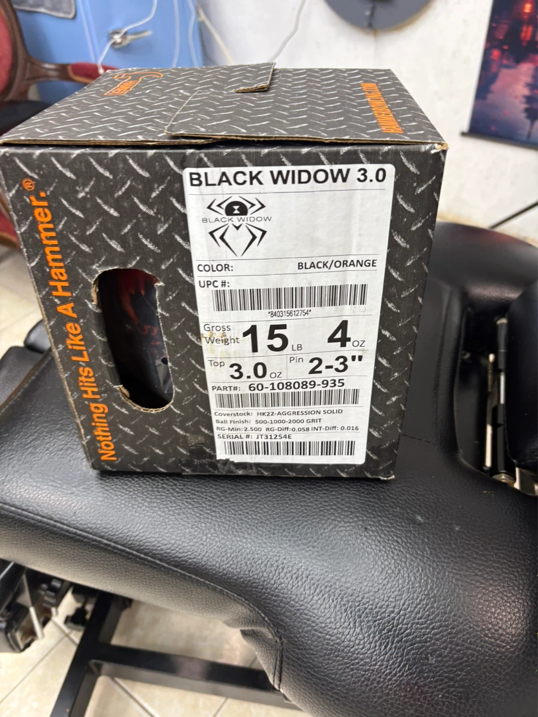 Hammer Black Widow 3.0 Bowling Ball