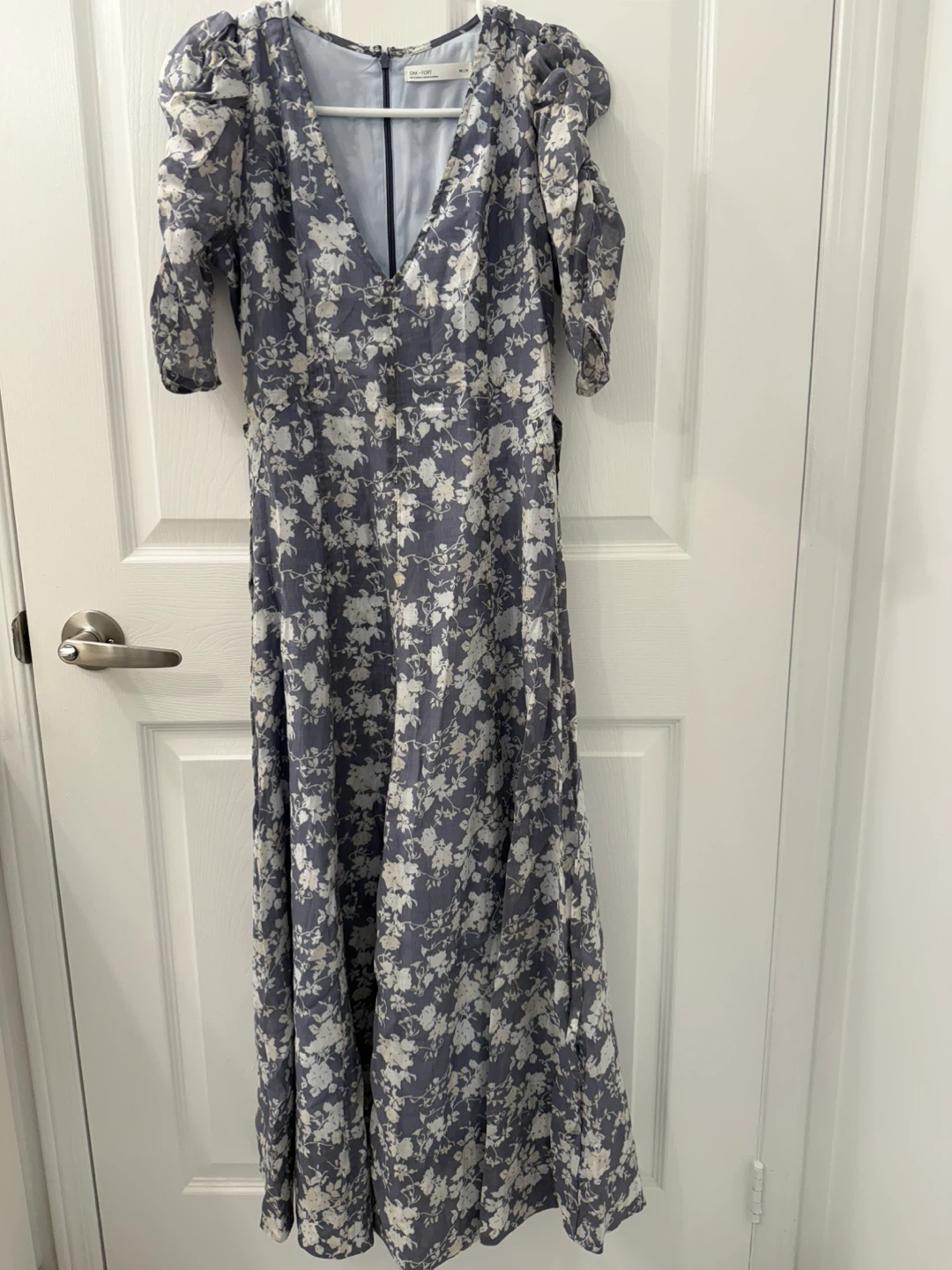 OAK + FORT Floral Puff Sleeve Dress - XS