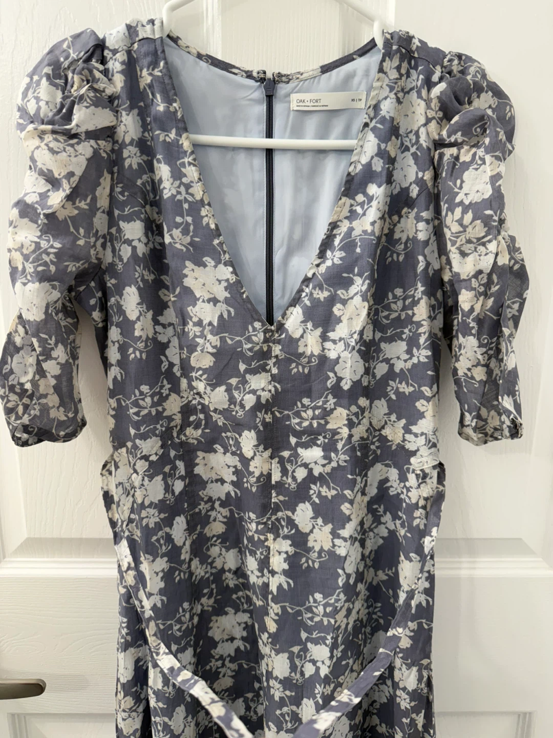 OAK + FORT Floral Puff Sleeve Dress - XS - photo 3