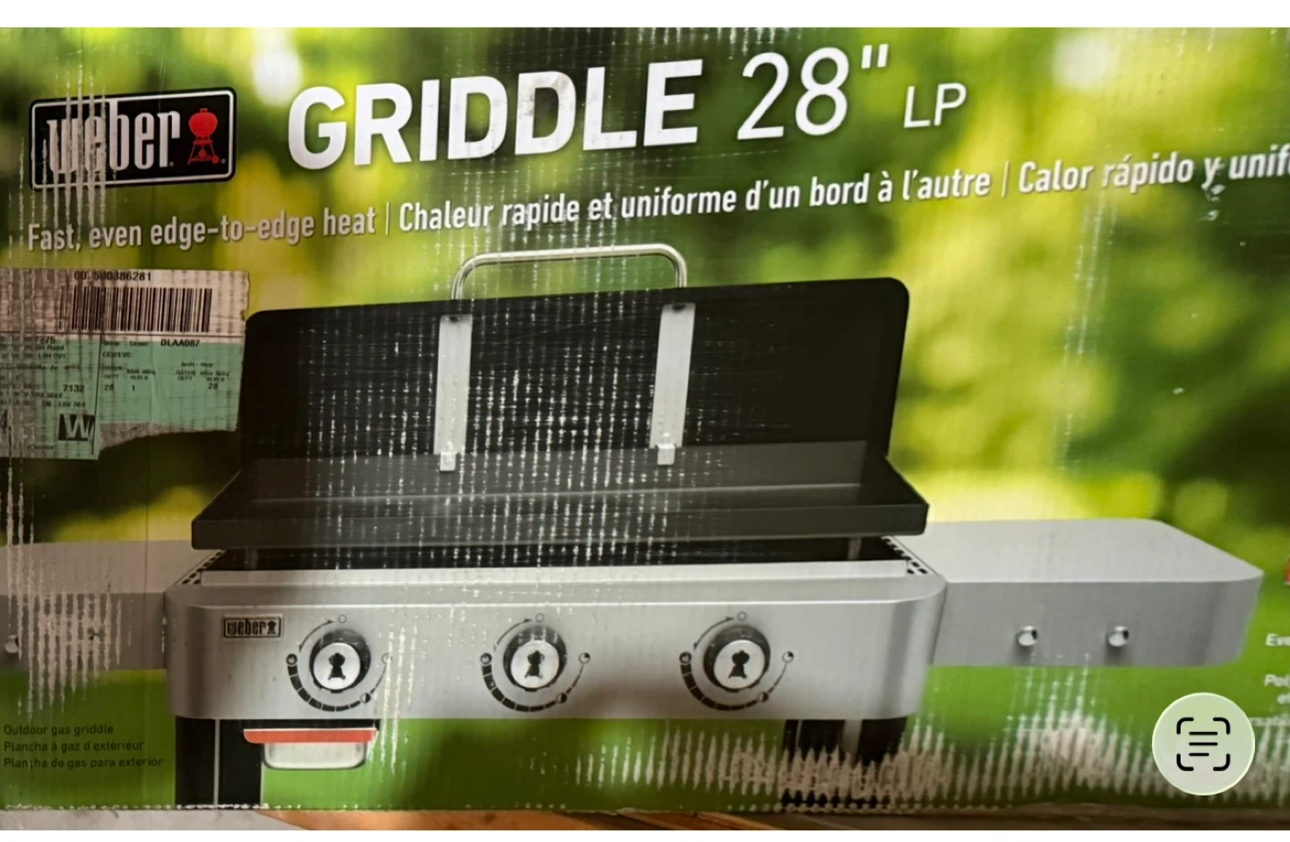 Weber 28" LP Griddle **BINB** - photo 4