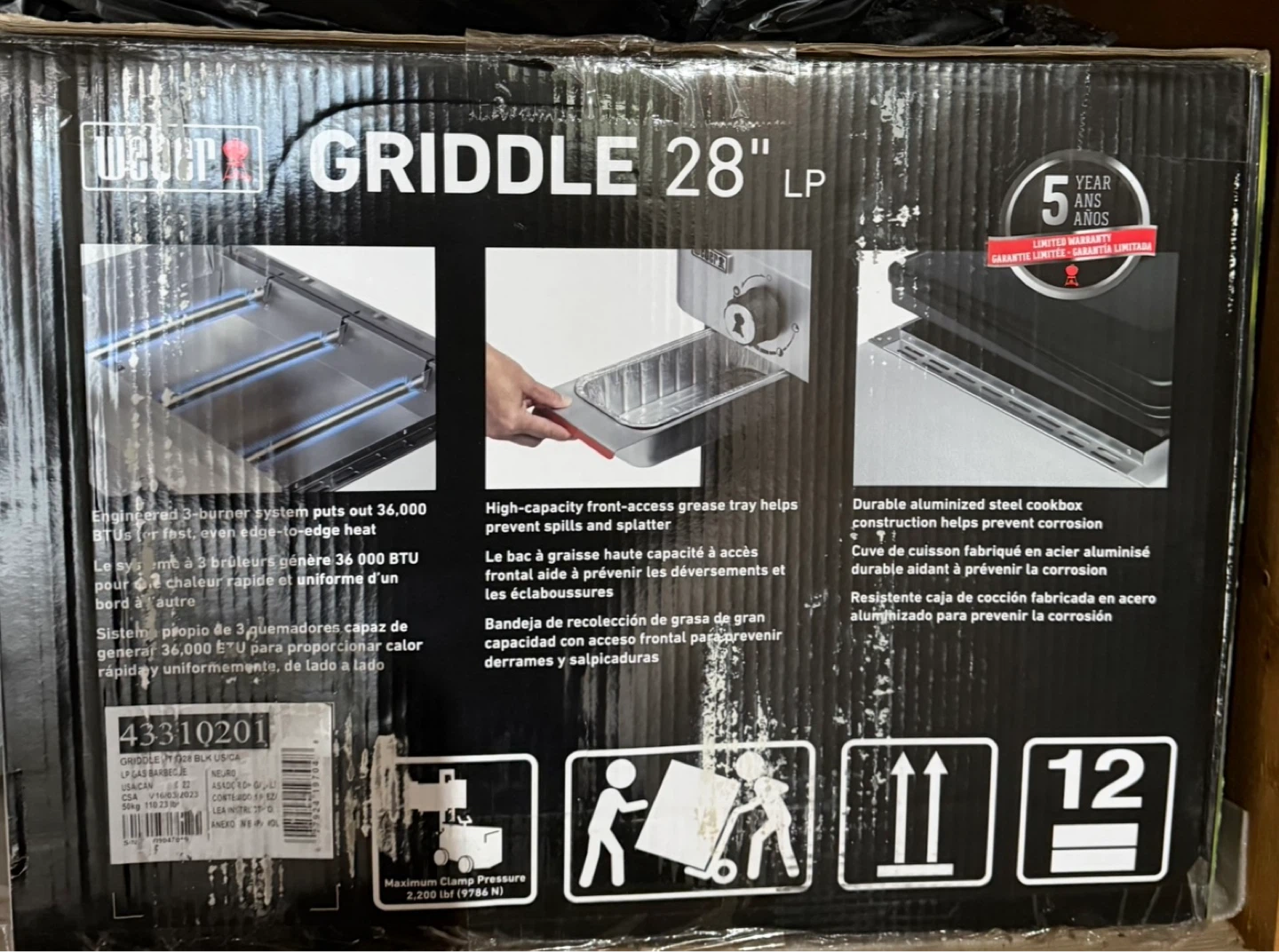 Weber 28" LP Griddle **BINB** - photo 5