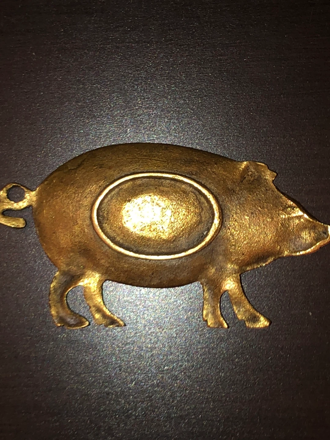 Vintage 1960,s Brass Pig Trinket Dish /firm price - photo 4