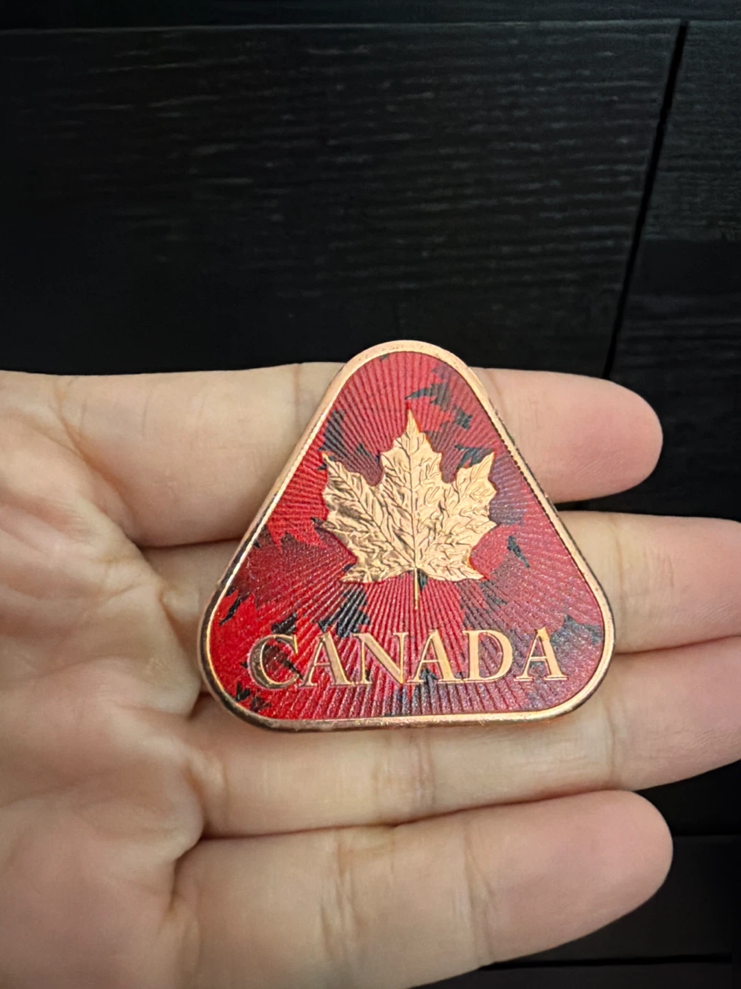 One AVDp Ounce .999 Fine Copper Round Canada Maple Leaf