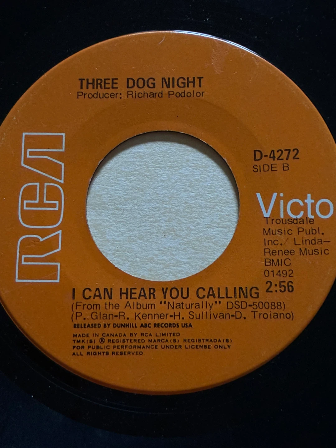 Three Dog Night – Joy To The World 45 vinyl record 1971 - photo 2