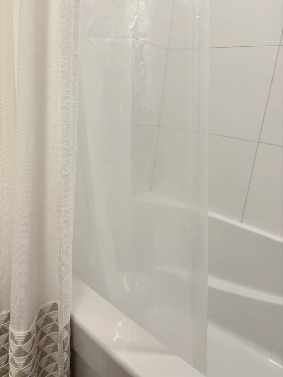 Fabric Shower Curtain + Shower Caddy - photo 2