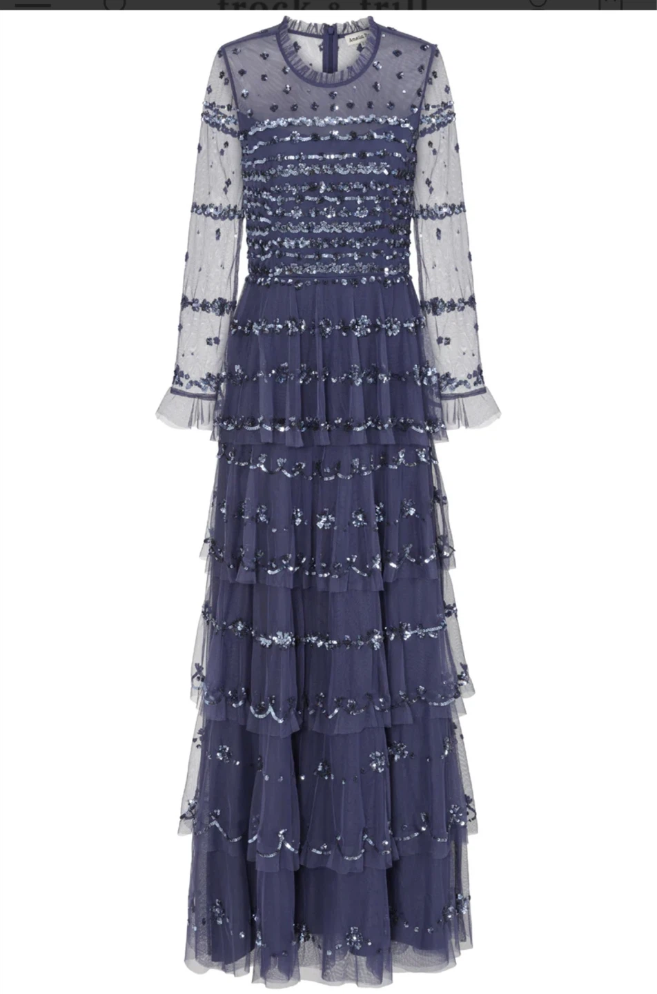 Frock and Frill Nerissa Maxi Dress - Dusty Navy