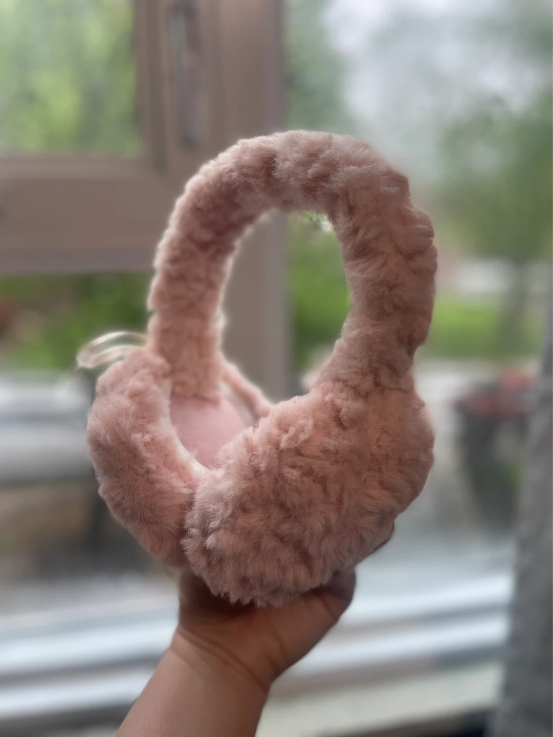 Pink Faux Fur Earmuffs with Bow - photo 4