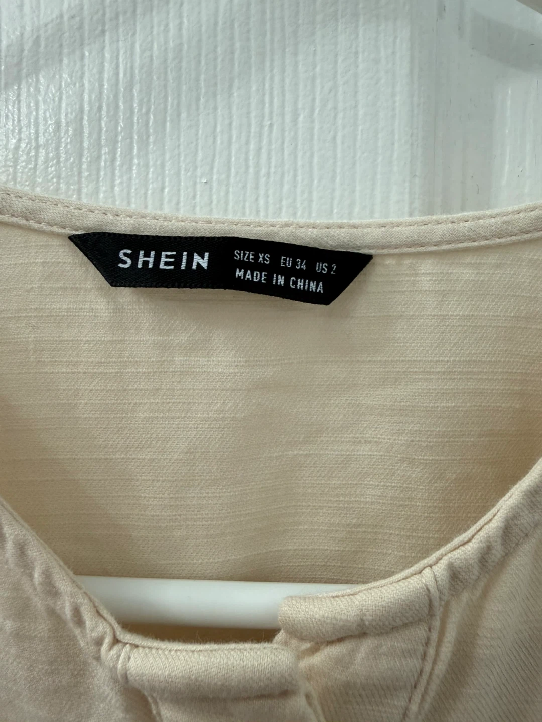 SHEIN Women's XS Cream Linen Blend Romper - photo 4