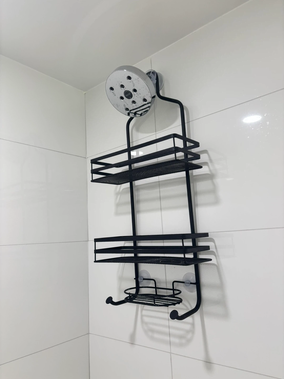 Fabric Shower Curtain + Shower Caddy - photo 4
