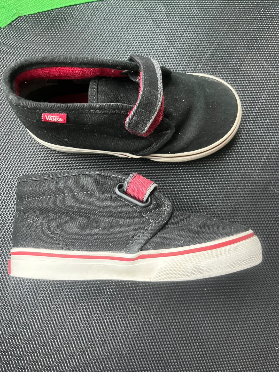 Toddler Vans Black Canvas Shoes Size US 9.5