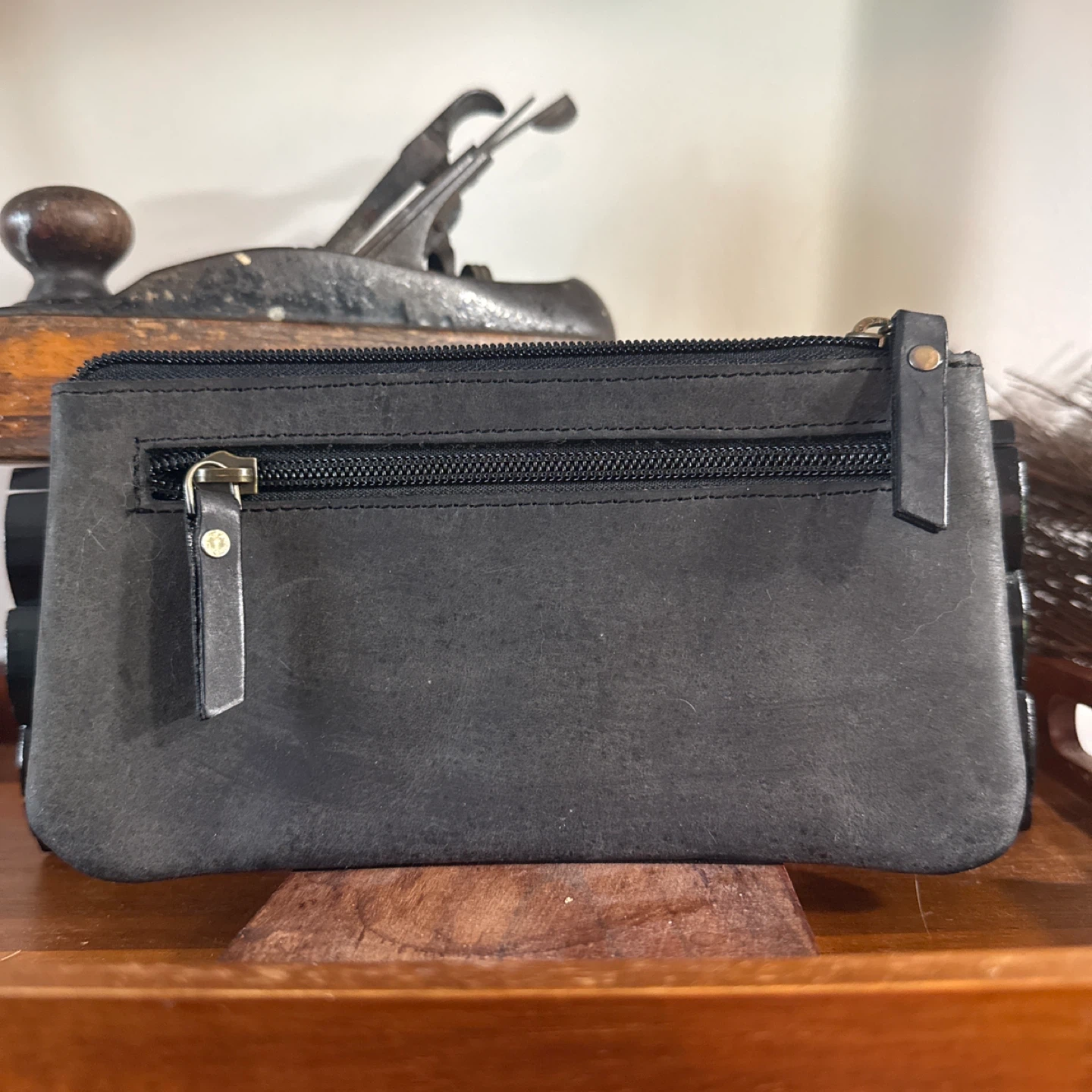 Leather Village Black Zippered Pencil Pouch - photo 2